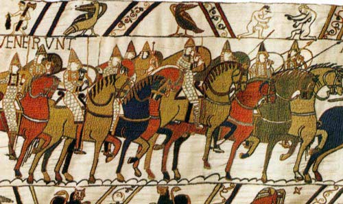 A section of the Bayeux Tapestry