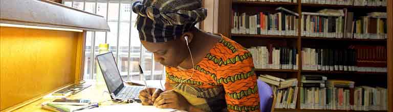 PGR student writing